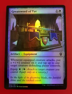 1x Greatsword of Tyr | FOIL | Battle for Baldur's Gate | MTG Magic Cards - Image 1