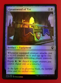 1x Greatsword of Tyr | FOIL | Battle for Baldur's Gate | MTG Magic Cards - Image 3