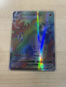 Fan Art - Charizard VMax HP330 Claw Slash #SV107/SV122 Holo Display Card - Image 1
