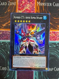 Yu-Gi-Oh! Number C73: Abyss Supra Splash DRLG-EN041 Super Rare 1st Edition NM a1 - Image 1