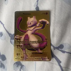 Mewtwo EX Gold Foil Pokemon Card New - Image 1
