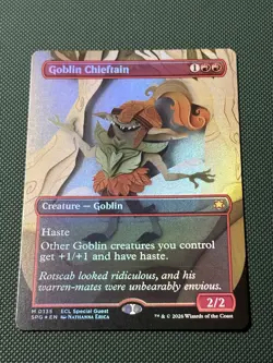 Goblin Chieftain (Borderless) [Special Guests] 135 NM Foil Lorwyn Eclipsed - Image 1