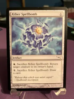 MTG Magic the Gathering Aether Spellbomb (141/306) Mirrodin LP - Image 1