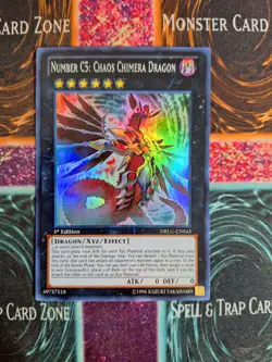 Yu-Gi-Oh! Number C5: Chaos Chimera Dragon DRLG-EN043 Super Rare 1st Edition NM - Image 1