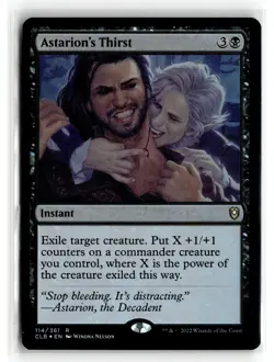 MAGIC: Commander Lgds: Battle for Baldur's Gate #114 Astarion's Thirst Foil .M2A - Image 1