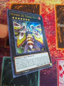 Yu-Gi-Oh! Number 28: Titanic Moth - DUSA-EN013 Ultra Rare 1st Edition NM a1/ - Image 2