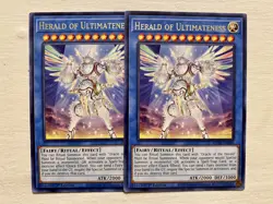 YUGIOH! 2x Herald of Ultimateness GEIM-EN046 Presale Rare 1st NM FAST SHIPPING!! - Image 1