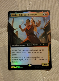 Mtg MagicCon Atlanta exclusive promo Sokka, Bold Boomeranger Foil - Image 1