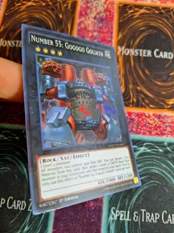 Yu-Gi-Oh! Number 55: Gogogo Goliath WSUP-EN007 Super Rare 1st Edition NM a1/ - Image 2