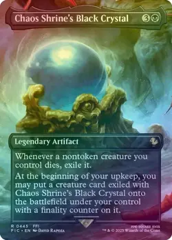 Chaos Shrine's Black Crystal - Borderless (Foil) (FIC) - Image 1