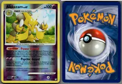 2007 Pokemon, Mysterious Treasures, #2/123 Alakazam LV.47, Reverse Holo Rare - Image 1