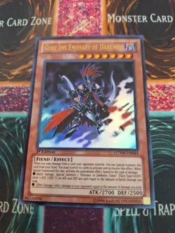 Yugioh Gorz the Emissary of Darkness LCYW-EN044 Ultra Rare 1st Edition Near Mint - Image 1