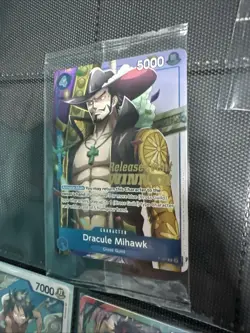 Dracule Mihawk OP11 Sealed Stamped Release Event Winner One Piece Promo P-081 - Image 3