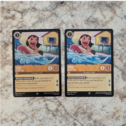 Disney Lorcana Lilo Escape Artist Cards Lot (2) 2/204 English - Image 1