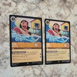 Disney Lorcana Lilo Escape Artist Cards Lot (2) 2/204 English - Image 2