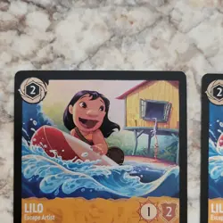 Disney Lorcana Lilo Escape Artist Cards Lot (2) 2/204 English - Image 3