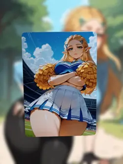 Zelda The Legend Of Zelda Anime Waifu Sexy Goddess Doujin Lewd Hentai Card - Image 1