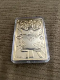 1999 Pokemon 23k Gold Burger King Promo Trading Card Togepi - Image 2