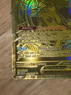 Mega Greninja Ex 122/086 Ninja Spinner Pokemon Card Chaos Rising - Image 5