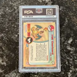 Topps Pokemon T.V. Charizard #6 PSA 8 Graded Card (1999) English - Image 2