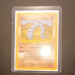 (shadowless) Pokemon Onix Base Set Common Regular 56/102 1999 Wizards Card - Image 1
