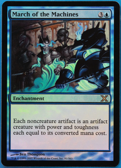 March of the Machines FOIL 10th Edition NM Blue Rare CARD (500354) ABUGames - Image 1