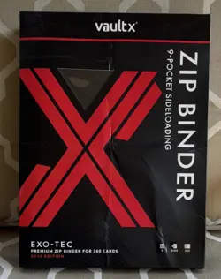Used Vaultx EXO-TEC 9-Pocket Zip Binder Side Loading 360 Card SV10 Edition - Image 1