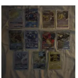 Pokemon TCG 12-Card Lot Holo/Foil Pikachu Umbreon Charizard Lugia Pelipper - Image 1