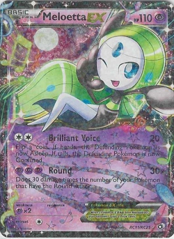Pokemon Meloetta EX RC11/RC25 Legendary Treasures Ultra Rare Holo Card - Image 1