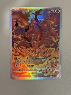 Charmander Evolution Line DIY ACG Pokemon Anime Art Card Custom - Image 1