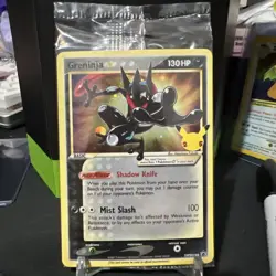 Greninja Gold Star Celebrations Promo SWSH144 2021 Pokemon TCG Sealed Card - Image 1