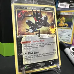 Greninja Gold Star Celebrations Promo SWSH144 2021 Pokemon TCG Sealed Card - Image 2