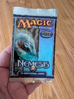 MAGIC THE GATHERING Lot of Three (3) NEMESIS (2000) Factory Sealed Booster Packs - Image 3