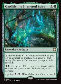 OZOLITH, THE SHATTERED SPIRE Rare Secrets of Strixhaven Commander NM MTG - Image 1
