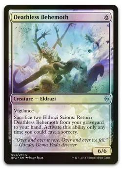 Deathless Behemoth #5 (Foil) (NM) Battle for Zendikar BFZ Magic MTG - Image 1