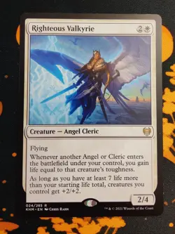MTG - Righteous Valkyrie - x1 Copy - KHM 024/285 - Rare - LP - Image 1