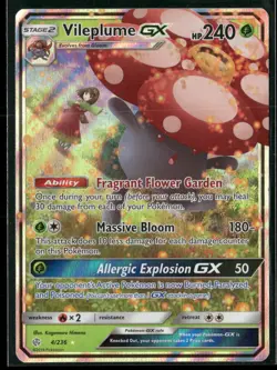 Vileplume GX 4/236 Holo GX Rare Cosmic Eclipse Pokemon Near Mint - Image 1