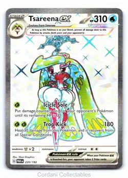 Tsareena EX 220/182 - Paradox Rift - Pokemon Card - Near Mint - Image 1