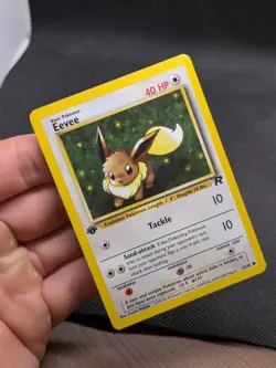 Pokemon Card Eevee 55/82 Team Rocket 1st Edition WOTC LP-NM - Image 2