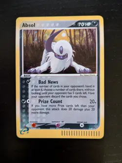 Absol Holo EX Dragon 1/97 Pokemon Card Swirl LP+ - Image 1