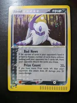 Absol Holo EX Dragon 1/97 Pokemon Card Swirl LP+ - Image 3