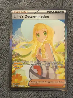 Lillie's Determination 184/132 Mega Evolution Pokemon NM - Image 1