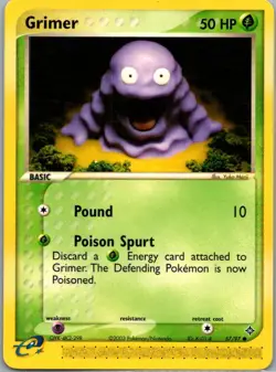 Grimer 57/97 Common Dragon Pokemon Lightly Played - Image 1