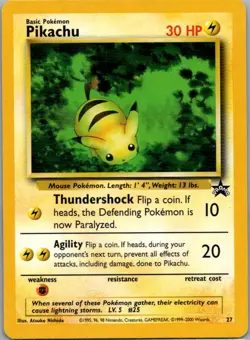 Pikachu 27 Promo Wizards Black Star Promos Pokemon Lightly Played - Image 1