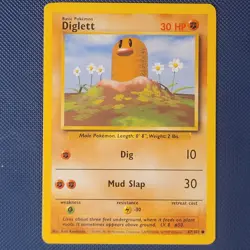 Diglett 47/102 - Base Set - Common Vintage WOTC Pokemon Card - LP+ - Image 1