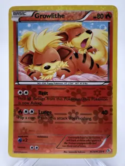 Pokemon Growlithe RC4/RC25 Radiant Collection Reverse Holo Legendary Treasures - Image 1