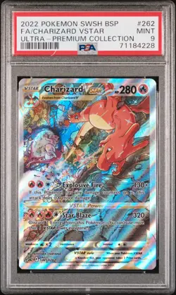 Charizard Vstar 262 Sword & Shield Ultra-premium Collection Pokemon PSA 9 - Image 1