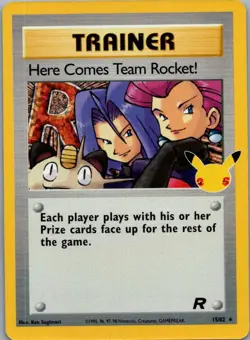 Here Comes Team Rocket! 15/82 Holo Celebrations: Classic Collection Pokemon NM - Image 1