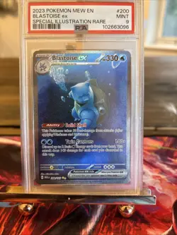 Pokemon Blastoise ex SV151 200/165 PSA 9 Holo Special Illustration Rare - Image 1