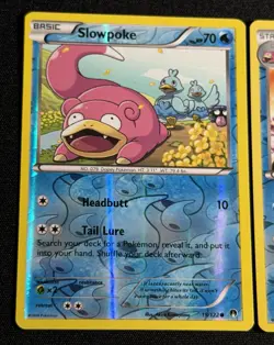 Pokemon Breakpoint Slowpoke 19/122 Slowbro 20/122 Slowing 21/122 Reverse Holo - Image 2